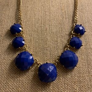 3/$30 Faux Blue Stone Classic Stunning Bib Necklace